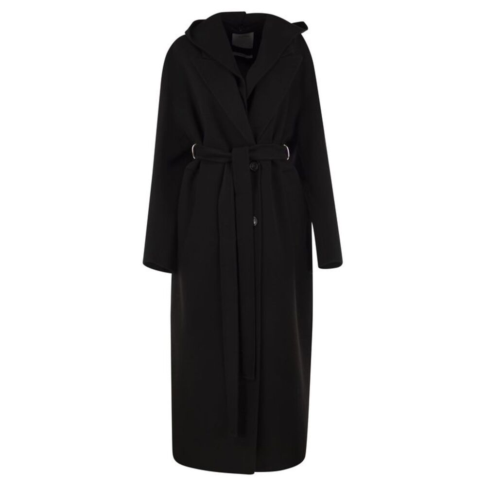 Sportmax Women Spxolmo - Pure Virgin Wool Hooded Coat